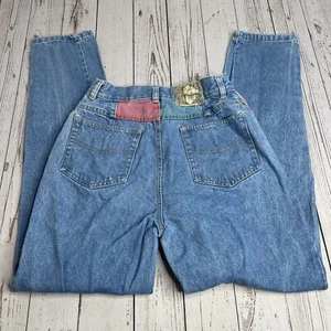 Vintage 80s Derrières Original Mom Jeans High Waisted Size 7 Medium Wash Tapered - Picture 1 of 13