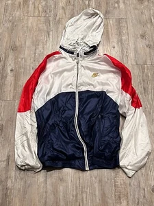 Rare VTG NIKE International Spell Out Flag Shield Color Block Track Jacket XL - Picture 1 of 8