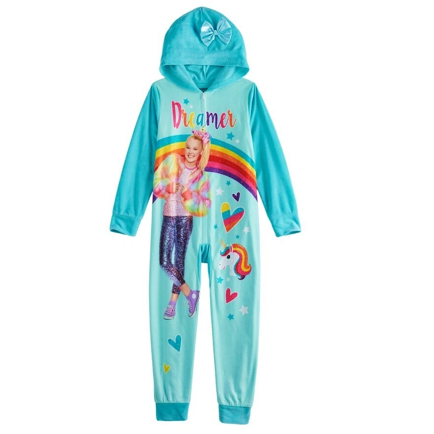 JoJo Siwa Talla 12 Niñas Pijama Una Pieza Manta Dormir Unión Traje Grande L NUEVO Foto 1 de 1