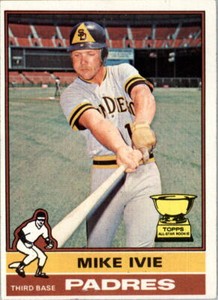 1976 Topps #134 Mike Ivie - EX