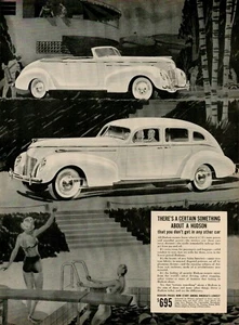 1939 HUDSON AUTOMOBILE Auto Car Certain Something Swimming Pool Vintage Print Ad - Picture 1 of 8