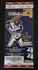 Rare 2005 World Series Game 4 Ticket Stub White Sox & Astros Mint Condition - Picture 1 of 2