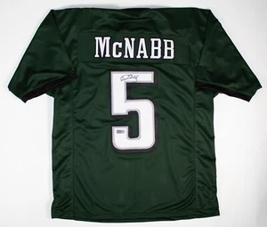 DONOVAN McNABB Signed /AUTOGRAPHED Green XL EAGLES CUSTOM JERSEY (JSA) - Picture 1 of 3