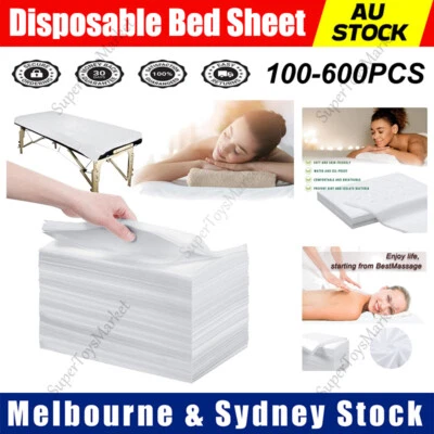 Disposable Beauty Bed Sheets 100-600x, Non-woven Massage SPA Salon Table Cover - image 1 of 4