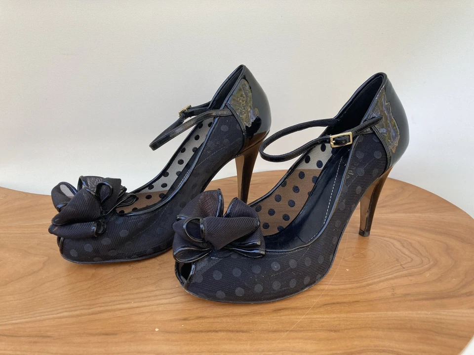 Сетка Kate Spade Didi в горошек - черная - размер 7,5 - Изображение 1 из 4