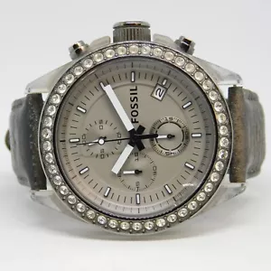 FOSSIL CH2842 Genuine Leather Quartz Analog Men's Watch For Repairs - Picture 1 of 10