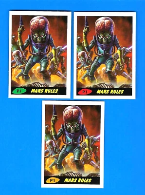 MARS ATTACKS OCCUPATION 2015 ALL 3 PROMO P1 COLOR VARIATIONS - Image 1 of 2