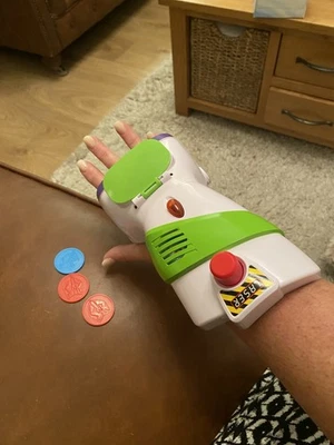 Toy Story Buzz Lightyear Wrist Blaster Launcher.  Laser Light Arm.   - Image 1 of 4