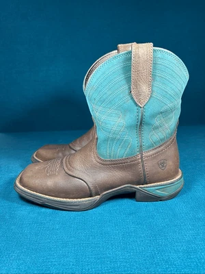 Ariat Anthem Womens Shortie Dark Cottage/Turquoise Boot Size 7.5 women’s - Image 1 of 4