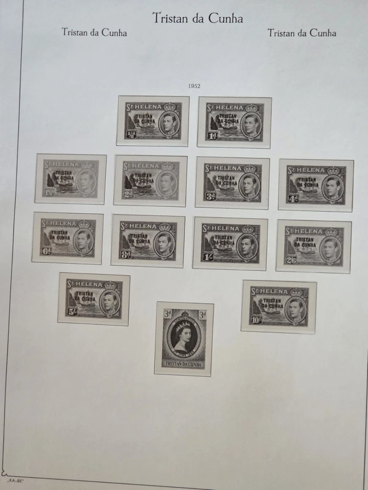 KABE TRISTAN da CUNHA HINGELESS ALBUM PAGES 1952-1998 - Image 1 of 1