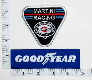 Besticktes 2-Patch Set - Bügelbild - Racing - Rallycar - F1 - Martini - Goodyear - Bild 1 von 1