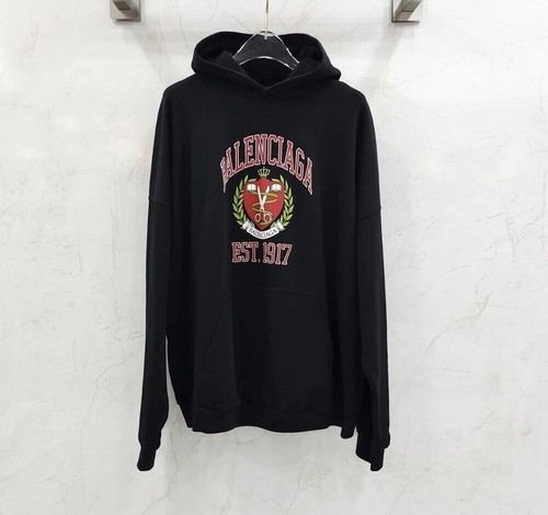 Felpa con cappuccio Balenciaga College logo largo 133669568