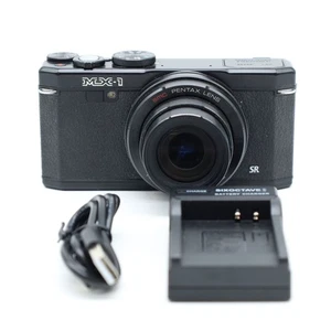 PENTAX MX-1 Black Compact Digital Camera 12.0 MP Optical Zoom 4x 1080p HD - Picture 1 of 9