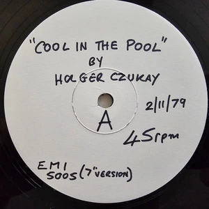 Holger Czukay (e) Cool In The Pool - Rare 1979 Ex Con Avantgarde Disco Promo 12" - Picture 1 of 4