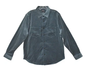 B5 NWT TODD SNYDER Teal Velvet Front Patch Pockets Long Sleeve Shirt Size L $278 - Picture 1 of 7