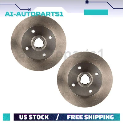 Conjunto de 2 rotores de freno trasero y buje para Volkswagen Golf 1985-1996 1997 1998 Foto 1 de 4