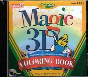 Crayola Magic 3D Coloring Book (Ages 2+) (PC-CD, 2003) for Windows - NEW in JC - Picture 1 of 2