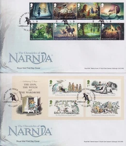 GB FDC 2025 THE CHRONICLES OF NARNIA PAIR STAMPS & MINI SHEET *SPECIAL PRICE* - Picture 1 of 3