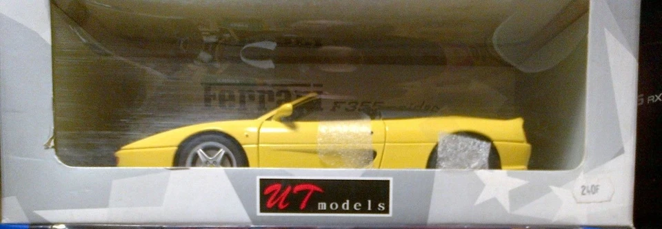 FERRARI F355 SPIDER YELLOW GIALLO MODENA 1:18 UT Models VERY RARE DISCONTINUED  - Image 1 of 1