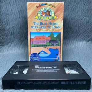 Papa Beaver Story Time The Blue Horse Who Goes to Town VHS 1995 f.h.e Rare Film - Picture 1 of 8