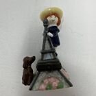 1998 MADELINE At The Eiffel Tower & Genevieve Mini Trinket Box Figurine Vintage