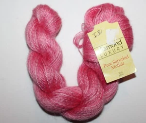 Diamond Luxury Pure 100% Superkid Mohair Yarn Col 1510 Lt Pink 50gr 207m Free Sh - Picture 1 of 4