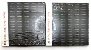 2 NOS Sealed Ampex 541 Blank Reel-to-Reel Tapes 1/4” - 1800 ft. 1 Mil Polyester - Foto 1 di 4