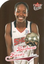 2004 Ultra WNBA Gold Medallion #84 Barbara Farris Detroit Shock
