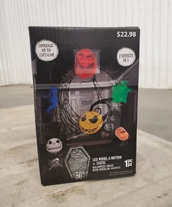 Nightmare Before Christmas LED Whirl-A-Motion and Static Halloween New In Box - Picture 1 of 4