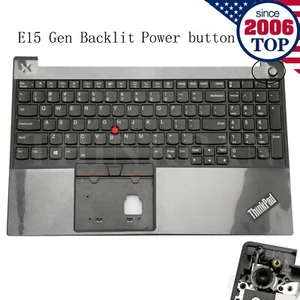 New Palmrest Backlit Keyboard For Lenovo Thinkpad E15 Gen 2 3 4 20T8 20T9 20TD - Picture 1 of 6