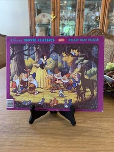 Vintage Schneewittchen Jaymar Walt Disney Film Klassiker Intarsien Tablett Puzzle Tablett 2305 - Bild 1 von 8