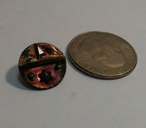 Victorian/Antique Brass With Metal Accents Button Star Triangle Circles M BG 1 Cover