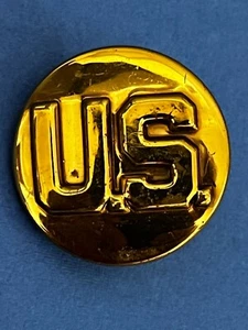 Post WWII WW2 US Army Enlisted Collar Insignia Disc Clip Back Original - Picture 1 of 4