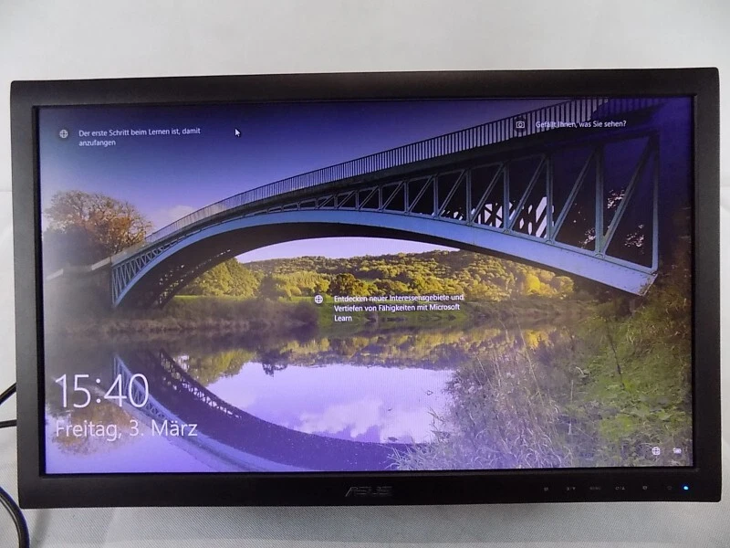 22 Zoll Asus VS228 FullHD 1920x1080 60Hz 5ms DVI-D VGA VESA ohne Stand-Fuß, TOP - Bild 1 von 1