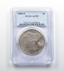 AU55 1896-O Morgan Silver Dollar PCGS *0281 - Picture 1 of 3