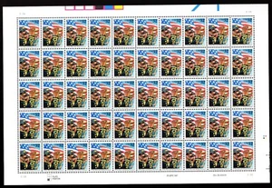 Scott #3153 The Stars And Stripes Forever Sheet of 50 Flag Stamps - MNH - Picture 1 of 1