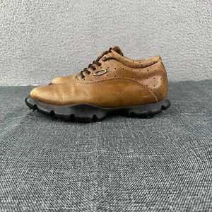 Oakley Golf Shoes Men's Sie 9 Brown Leather Made In Italy Tuxedo - Picture 1 of 12