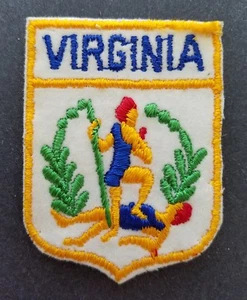 Vintage Virginia Patch Souvenir Viaggio di Stato dagli USA - Foto 1 di 4