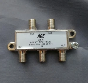 (1 PC) 4-Way 5-1000MHz Cable TV Antenna Splitter (Solder Back) - Picture 1 of 2