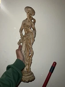 Large Vintage Chinese Resin Statue Figurine of Man - Picture 1 of 5
