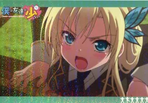 Brillante postal promo Boku wa Tomodachi ga Sukunai anime Kashiwazaki Sena - Imagen 1 de 3