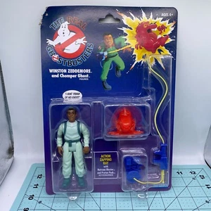 Kenner The Real Ghostbusters Winston Zeddemore and Chomper Ghost Figures - Picture 1 of 9