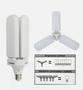 Fan Blade LED BULB 45W.Energy saving.Long life 40000Hrs.New - Picture 1 of 12