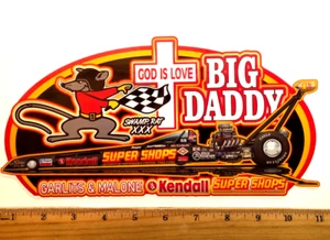 Pegatina Don Garlits & Malone SWAMP RAT XXX Top Fuel Dragster NHRA EXTRA GRANDE - Imagen 1 de 3