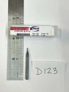 1 NUEVA BOLA MELIN 1/32" DIÁMETRO CARBURO FINAL CCMG-401-B 4FL. LOC 3/32" (D123) - Imagen 1 de 4