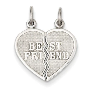 14k White Gold Best Friend Break-apart Charm WCH4 - Picture 1 of 1