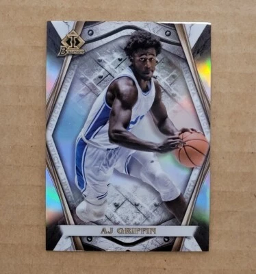 2021-22 Bowman Chrome University Invicta #BI7 AJ Griffin - Image 1 of 2