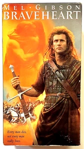 Braveheart (VHS, 1995, 2-Tape Set) VHS Cassette Tape, Mel Gibson - Clean!! - Picture 1 of 5