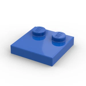Lego 10x Fliese 2 Noppen 2x2 tile with studs 33909 blau blue - Picture 1 of 1