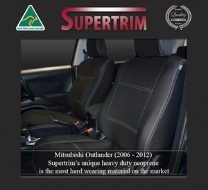 Front FB+MP seat cover fit Mitsubishi Outlander (2006-now) premium neoprene - Picture 1 of 10